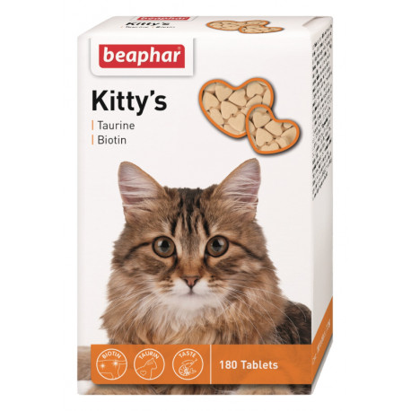 Beaphar Kittys Taurin & Biotin Вітаміни з таурином та біотином для кішок