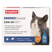 Beaphar IMMO Shield Капли от блох и клещей для кошек