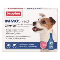 Beaphar IMMO Shield Капли от блох и клещей для собак от 1 до 15 кг