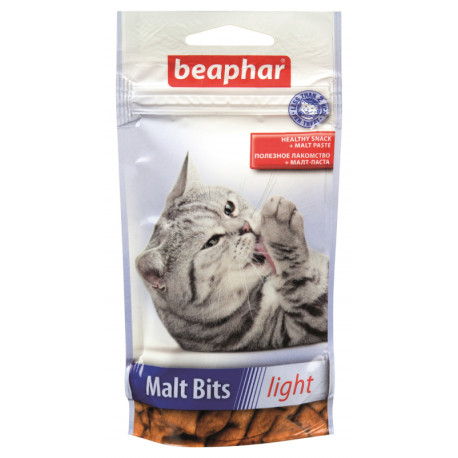 Beaphar Malt Bits Light Подушечки з додаванням мальт-пасти для котів