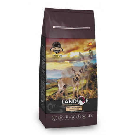 Landor Dog Adult Small Breed Lamb & Rice Сухий корм для дорослих собак дрібних порід з ягнятком та рисом