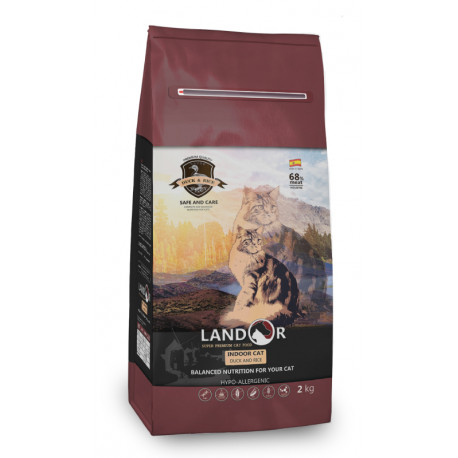 Landor Cat Adult Indoor Duck & Rice Сухой корм для взрослых кошек с уткой и рисом