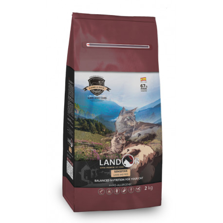 Landor Cat Adult Sensitive Lamb & Rice Гипоаллергенный сухой корм для взрослых кошек с ягненком и рисом