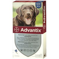 Advantix Краплі на холку від бліх та кліщів для собак від 25 кг до 40 кг