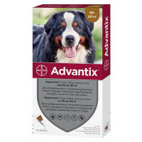 Advantix Краплі на холку від бліх та кліщів для собак від 40 кг до 60 кг