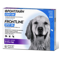 Frontline Spot On L Краплі на холку від бліх та кліщів для собак від 20 до 40 кг