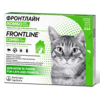 Frontline Combo Spot On Cat Капли на холку для кошек от блох и клещей