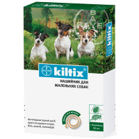 Kiltix Протипаразитарний нашийник від бліх та кліщів для дрібних порід собак 35 см