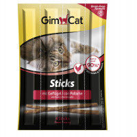 GimCat Sticks Poultry Колбаски для кошек с птицей и печенью