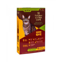 Palladium Extra Safe Капли от блох клещей и глистов для кошек до 4 кг