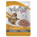Vibrisse Adult Tuna & Chicken Ham Консерви для дорослих кішок з тунцем та курячою шинкою в желе у павуці