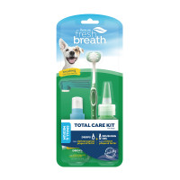 TropiClean Oral Care Kit Набір для чищення зубів Свіжий подих дропсів для собак