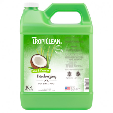 TropiClean Aloe & Coconut Pet Шампунь Алое та кокос для собак та кішок