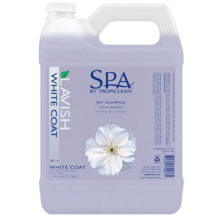 TropiClean SPA White Coat Шампунь Для білої вовни для собак та котів