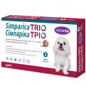 Zoetis Simparica Trio Симпарика Трио Таблетки для собак от блох клещей и глистов 2,5 - 5 кг