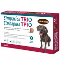 Zoetis Simparica Trio Симпарика Тріо Таблетки для собак від бліх кліщів та глистів 40 - 60 кг