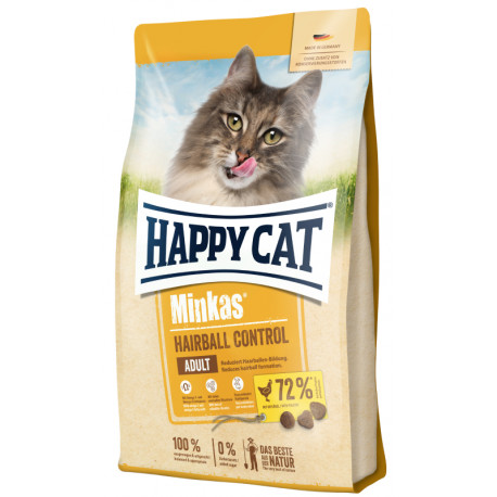 Happy Cat Minkas Hairball Control Geflugel Сухий корм для дорослих кішок з домашнім птахом