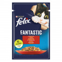 Felix Fantastic Консерви для дорослих кішок з шматочками яловичини в желе