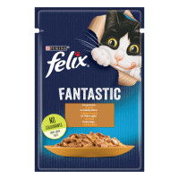 Felix Fantastic Консерви для дорослих кішок з індичкою шматочки в желе