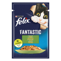 Felix Fantastic Консервы для взрослых кошек с кроликом кусочки в желе