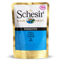 Schesir Tuna Консервы для кошек с тунцом в желе (пауч)