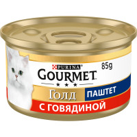 Gourmet Gold Консерви для дорослих кішок паштет з яловичиною