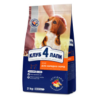 Club 4 Paws Premium Adult Medium Breeds Сухой корм для взрослых собак средних пород