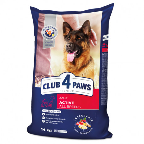 Club 4 Paws Premium Active Сухой корм для взрослых активных собак  