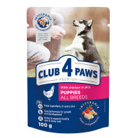 Club 4 Paws Premium Консерви для цуценят з куркою в желе