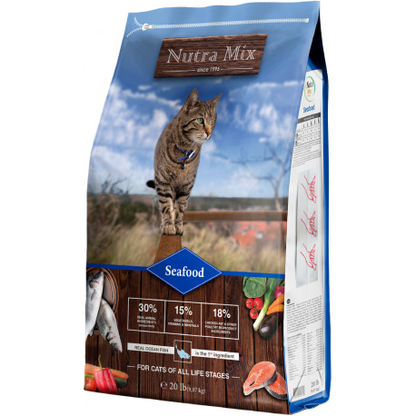 Nutra Mix Adult Cat Seafood Formula Сухой корм для взрослых кошек с морепродуктами