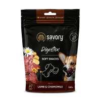 Savory Dog Digestion Soft Snack Лакомства для взрослых собак с ягненком и ромашкой