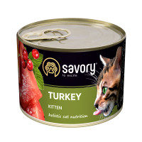 Savory Cat Kitten Turkey Консервы для котят с индейкой
