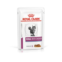 Royal Canin Renal Feline Chicken Лечебные консервы для взрослых кошек 