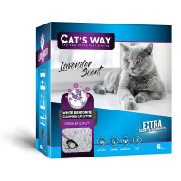 Cat'S Way Lavander Scent бентонітовий наповнювач, що комкується, з ароматом лаванди в коробці