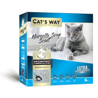 Cat'S Way Marseille Soap Scent бентонітовий наповнювач, що комкується, з ароматом марсельського мила в коробці