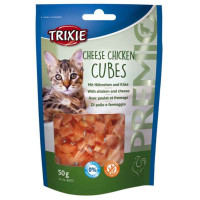 Trixie Premio Cheese Chicken Cubes Лакомства для кошек с сыром и курицей