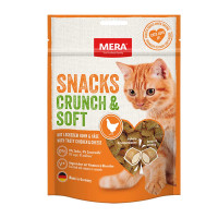Mera Snacks Crunch & Soft Huhn & Käse Снеки для котів з куркою та сиром
