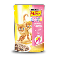 Friskies Junior Консерви для кошенят з куркою шматочки у підливі