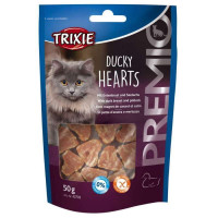 Trixie Premio Ducky Hearts Лакомства для кошек с уткой и сайдой