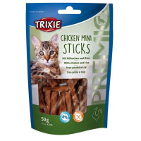 Trixie Premio Chicken Mini Sticks Лакомства для кошек с курицей и рисом