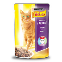 Friskies Консервы для взрослых кошек с ягненком кусочки в подливе
