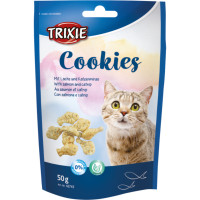 Trixie Cookies Лакомства для кошек с лососем и кошачьей мятой