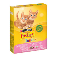 Friskies Junior Сухий корм для кошенят з куркою молоком та овочами