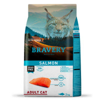 Bravery Adult Cat Salmon Сухой корм для взрослых кошек с лососем