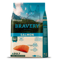 Bravery Adult Large and Medium Salmon Сухой корм с лососем для взрослых собак средних и крупных пород