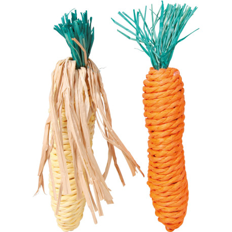 Trixie Игрушка для грызунов морковь и кукуруза