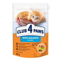 Club 4 Paws Premium Консервы для котят с лососем в соусе