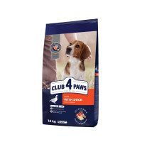 Club 4 Paws Premium Adult Medium Breeds Duck Сухой корм для взрослых собак средних пород с уткой