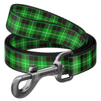 Collar Waudog Nylon Повідець для собак нейлоновий Шотландка зелена