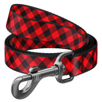 Collar Waudog Nylon Поводок для собак нейлоновый Шотландка красная